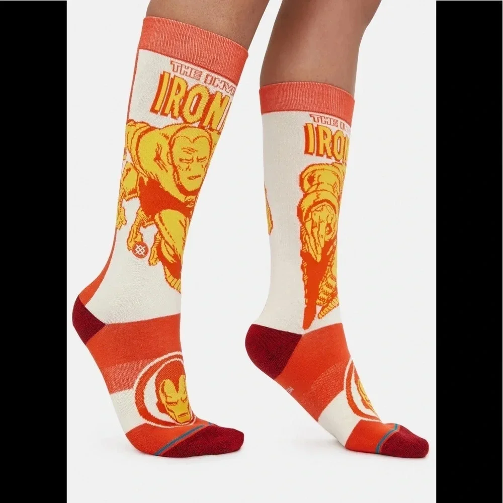 Stance Iron Man Socks, Size Medium, NWT